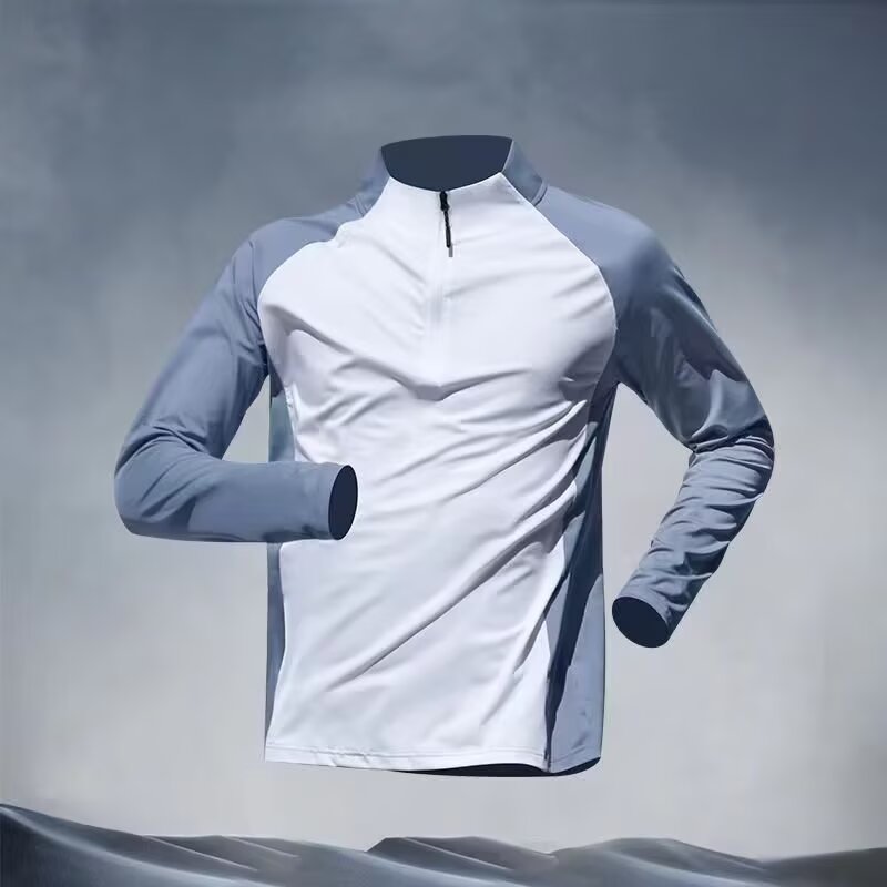 Winter Clothing Hiking - กีฬาผู้ชายบางBreathableฤดูใบไม้ร่วง/ฤดูหนาวการฝึกอบรมแขนยาวกลางแจ้งMountaineeringความเร็วแห้งเสื้อยืดหลวมSp