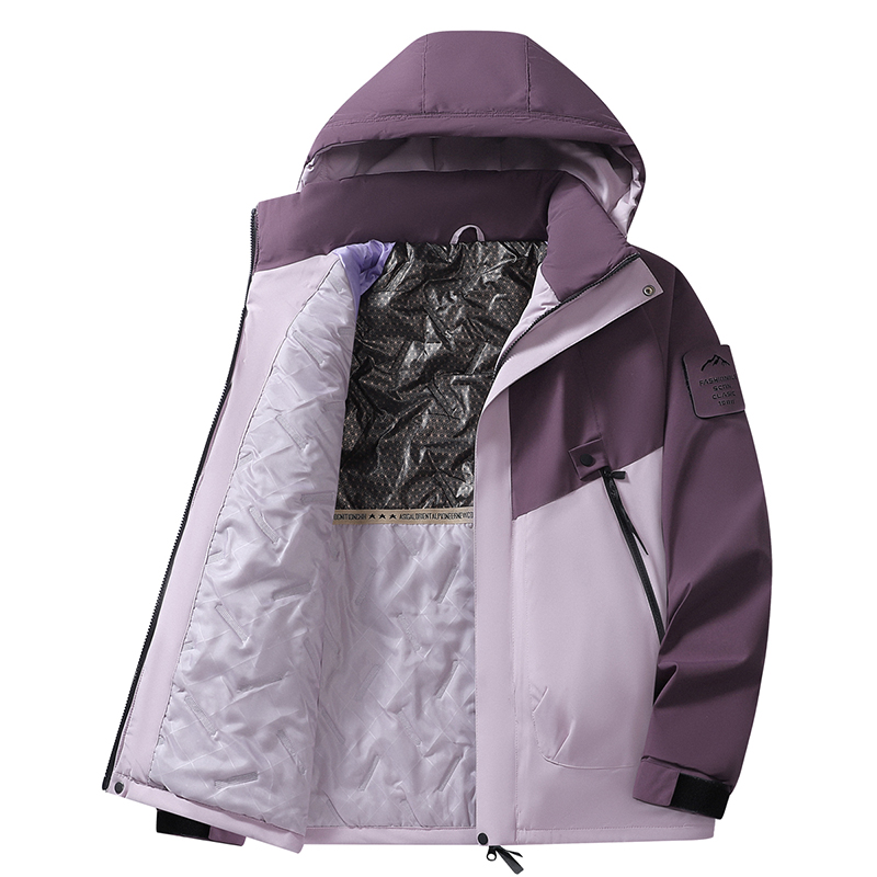 เสื้อแจ็คเก็ตคู่รักกันลมระบายอ - Winter Clothing Hiking บทวิจารณ์และราคา