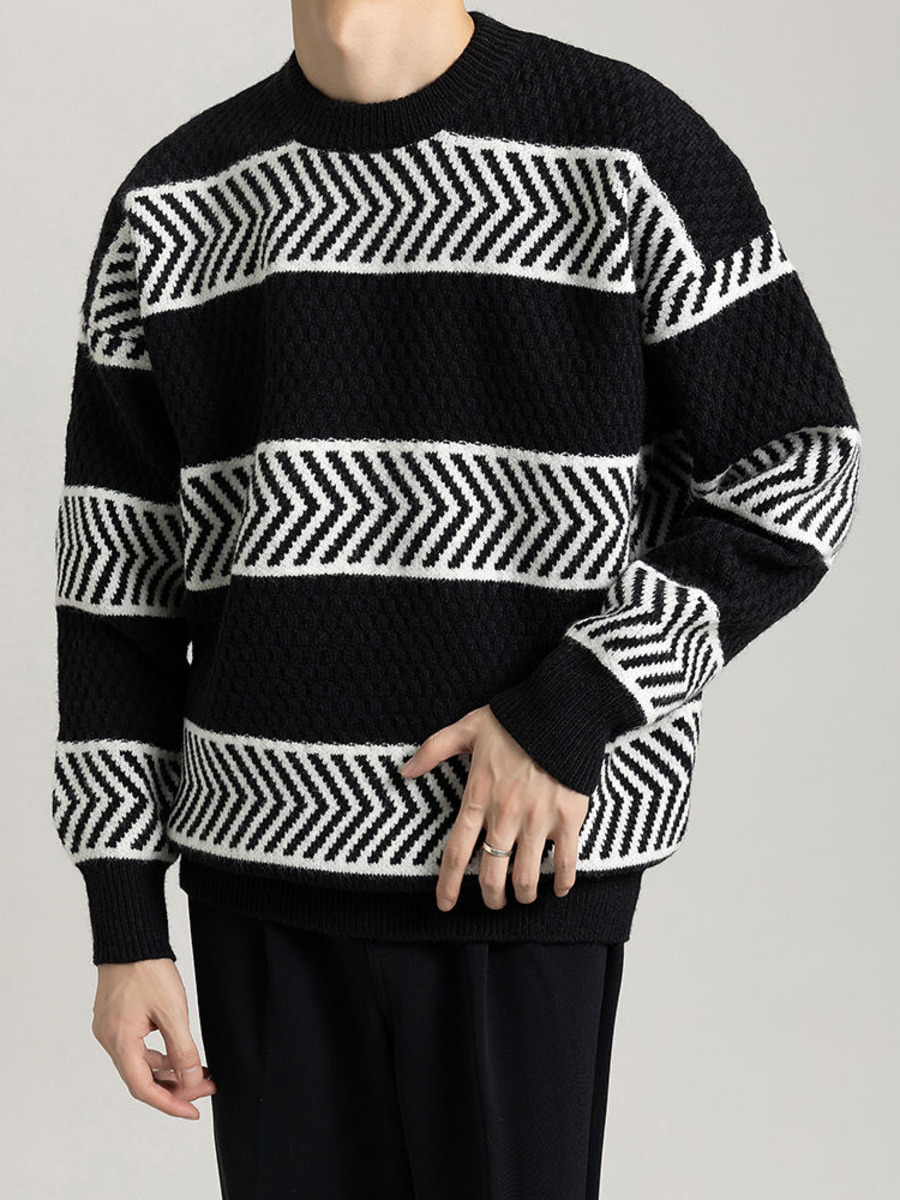 Casual หลวมลายเสื้อกันหนาว Con - Winter Clothing Hong Kong บทวิจารณ์และราคา
