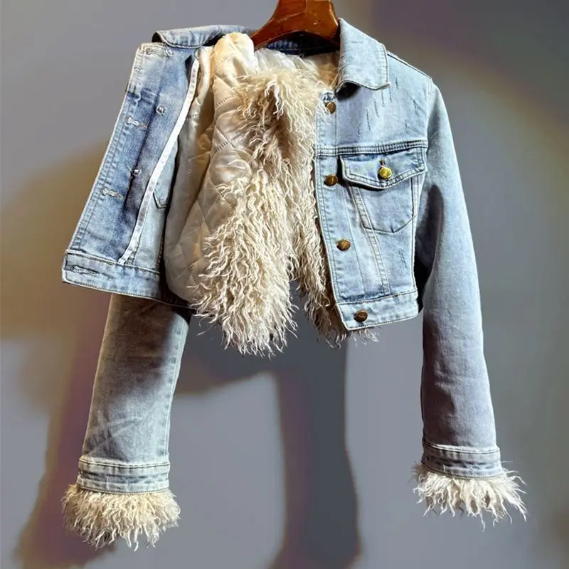 เสื้อแจ็คเก็ตผ้าฝ้ายยีนส์สำหรั - Winter Clothing Hong Kong บทวิจารณ์และราคา
