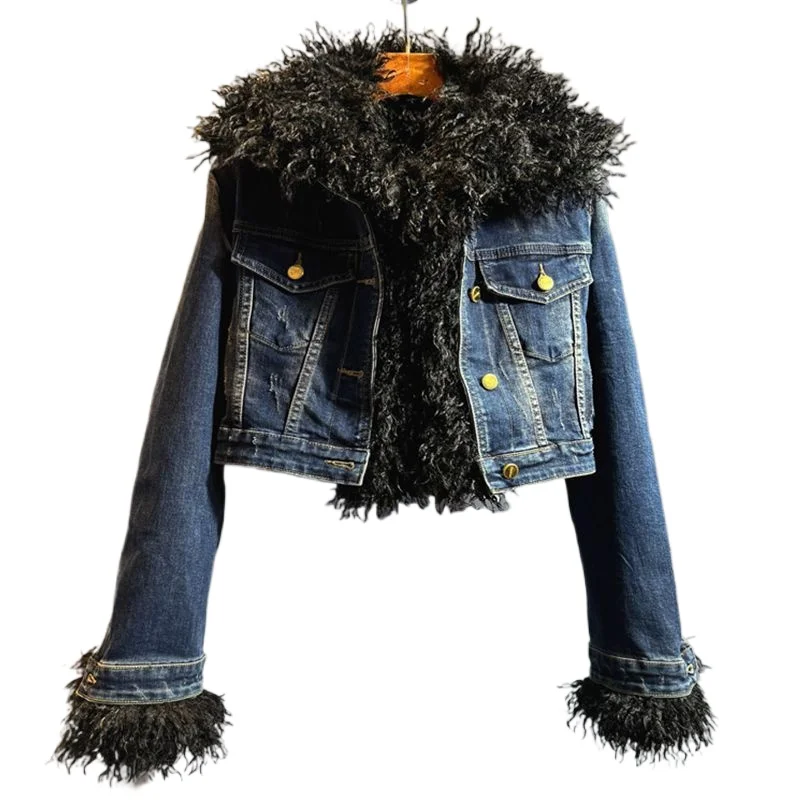 เสื้อแจ็คเก็ตผ้าฝ้ายยีนส์สำหรั - Winter Clothing Hong Kong บทวิจารณ์และราคา